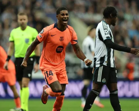 Marcus Rashford's Brace Quiets The Magpies' Party and Seals Barça's Triumph